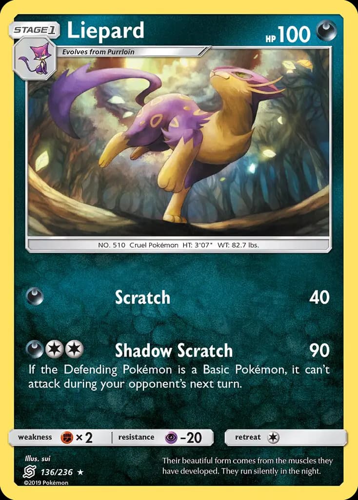 Liepard — Unified Minds card #136