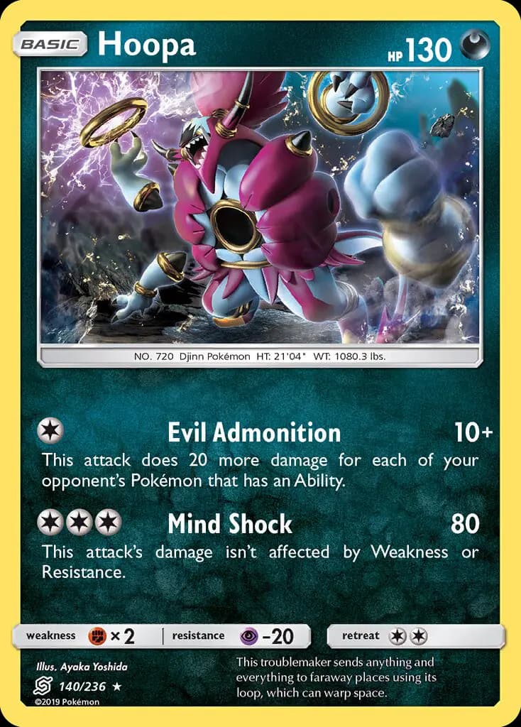 Hoopa — Unified Minds card #140