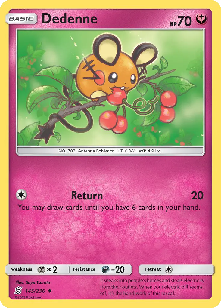Dedenne — Unified Minds card #145