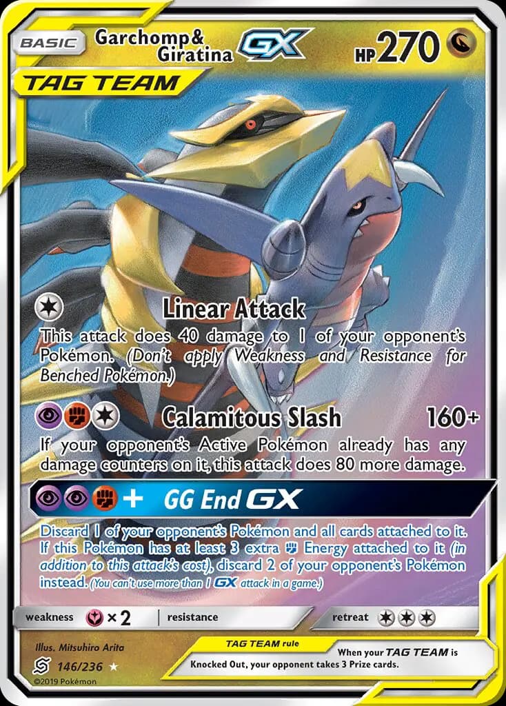 Garchomp & Giratina GX — Unified Minds card #146