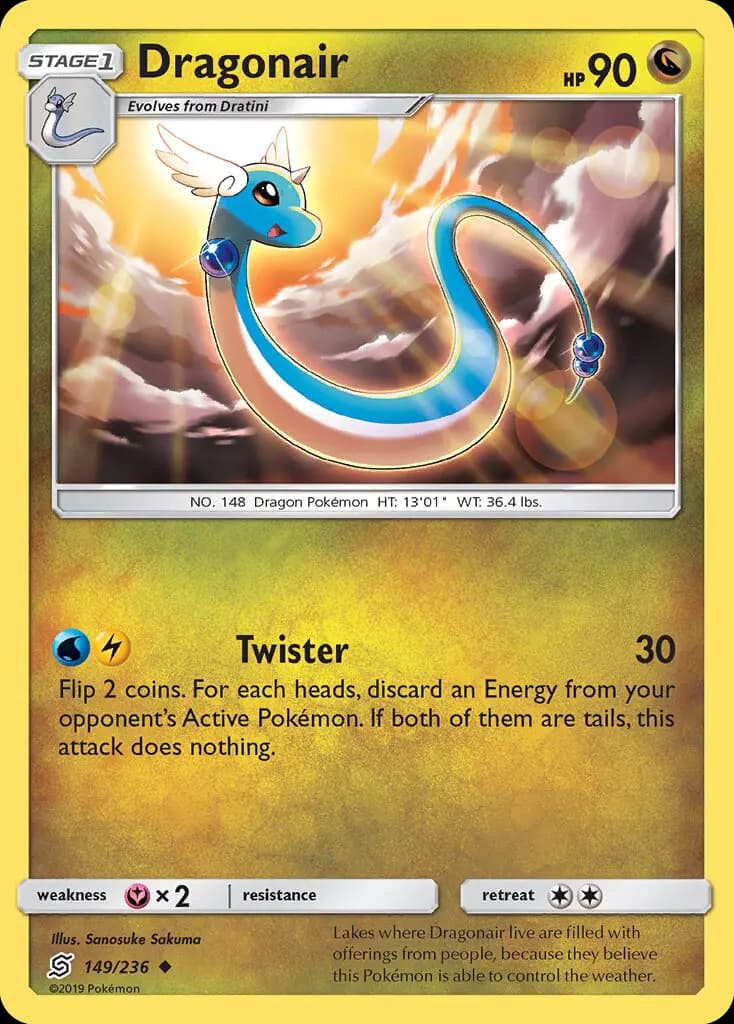 Dragonair — Unified Minds card #149