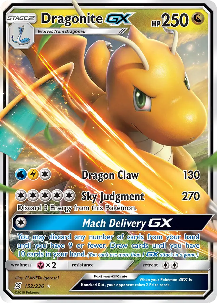 Dragonite GX — Unified Minds card #152