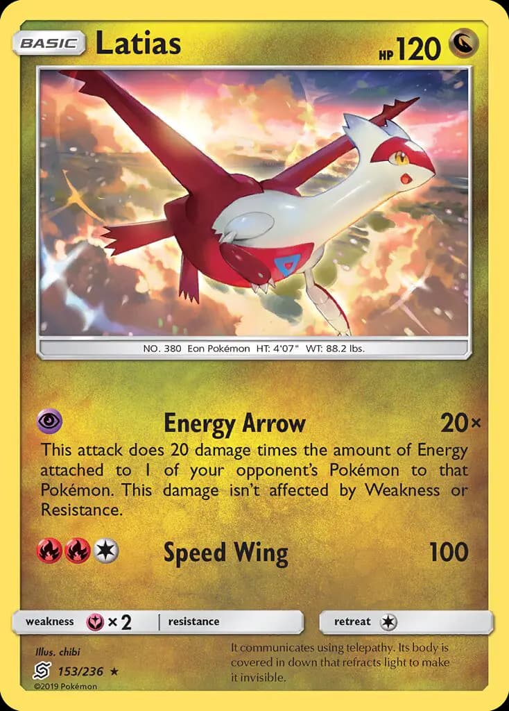 Latias — Unified Minds card #153