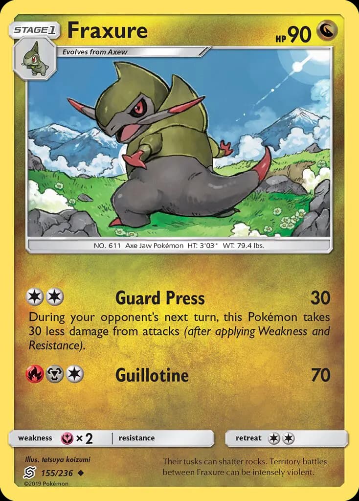 Fraxure — Unified Minds card #155
