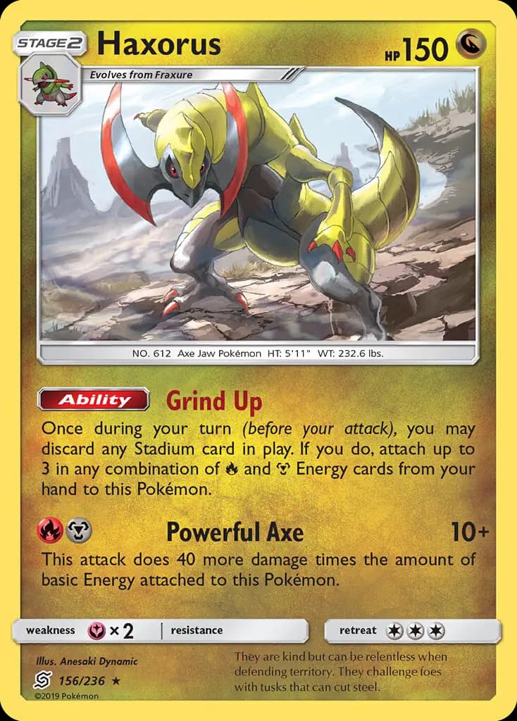 Haxorus — Unified Minds card #156