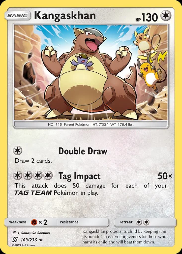 Kangaskhan — Unified Minds card #163