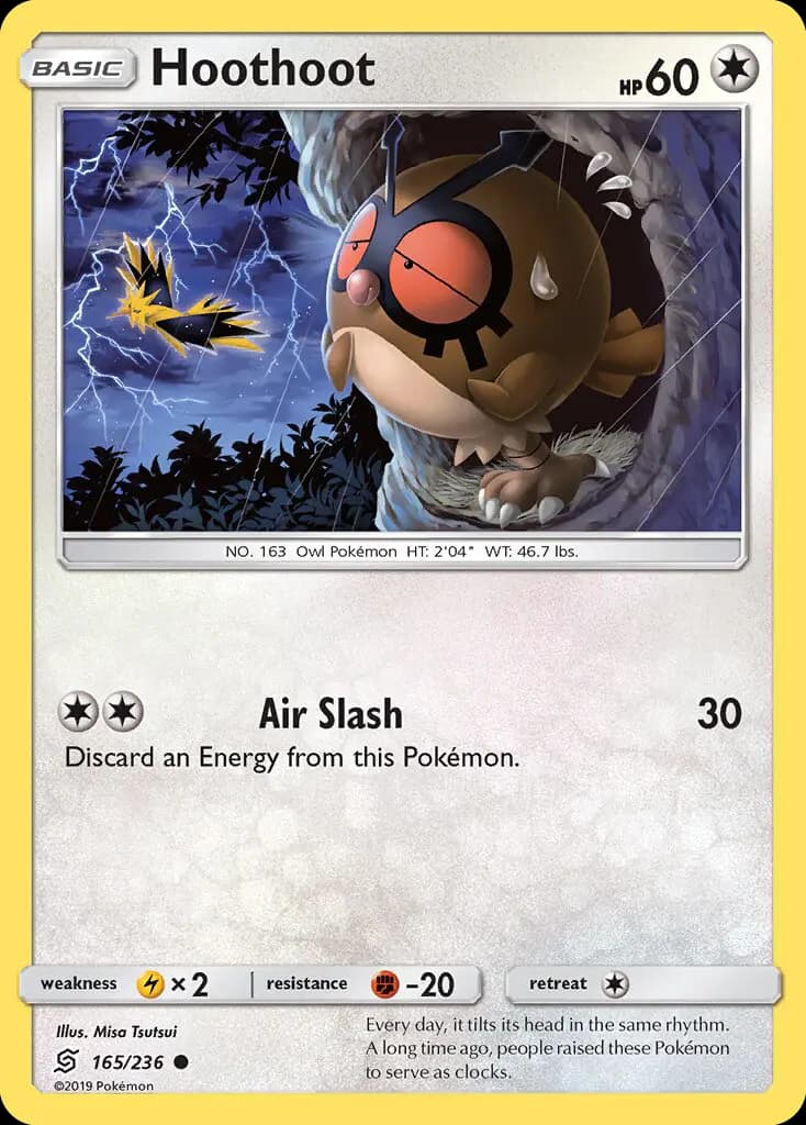Hoothoot — Unified Minds card #165