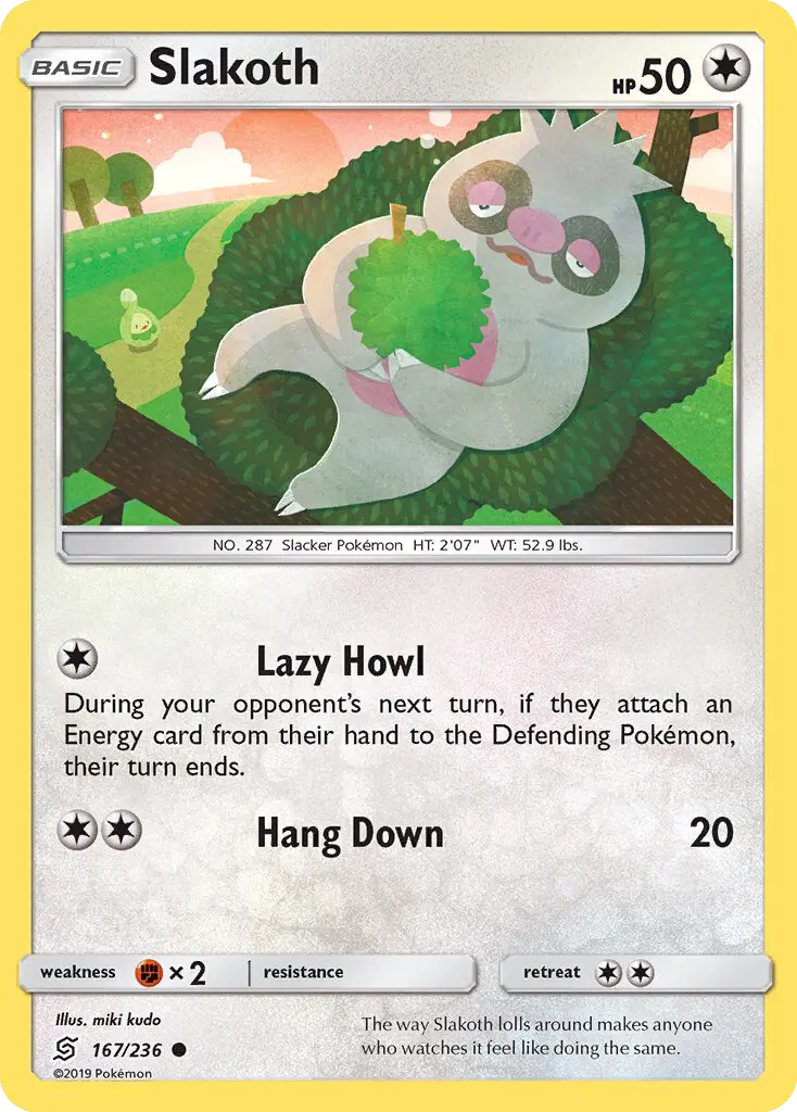 Slakoth — Unified Minds card #167