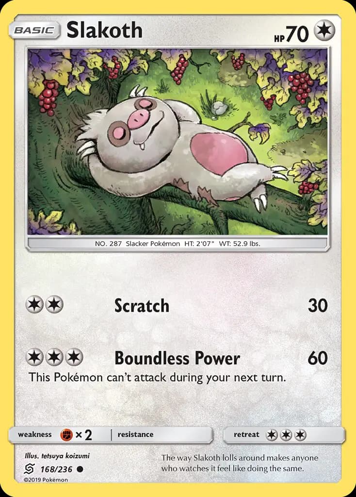 Slakoth — Unified Minds card #168