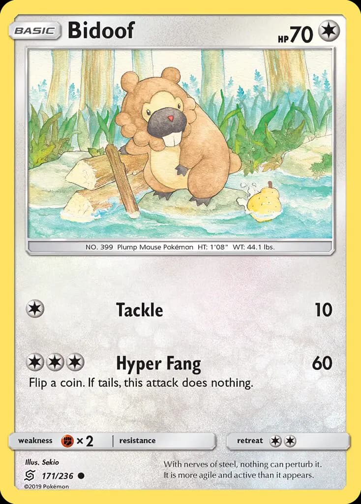 Bidoof — Unified Minds card #171