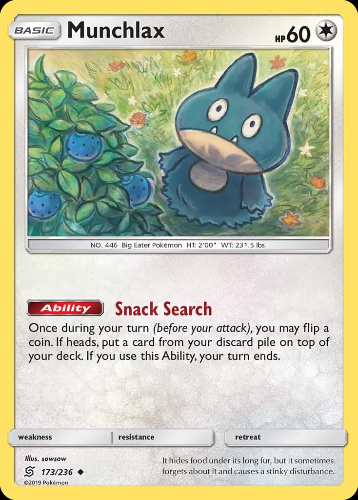 Munchlax — Unified Minds card #173