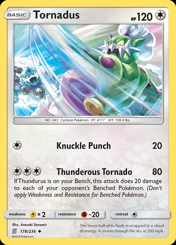 Tornadus — Unified Minds card #178