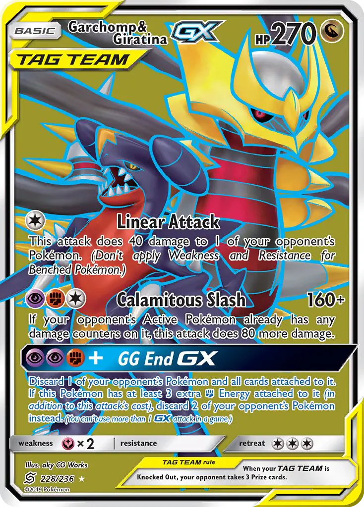 Garchomp & Giratina GX — Unified Minds card #228