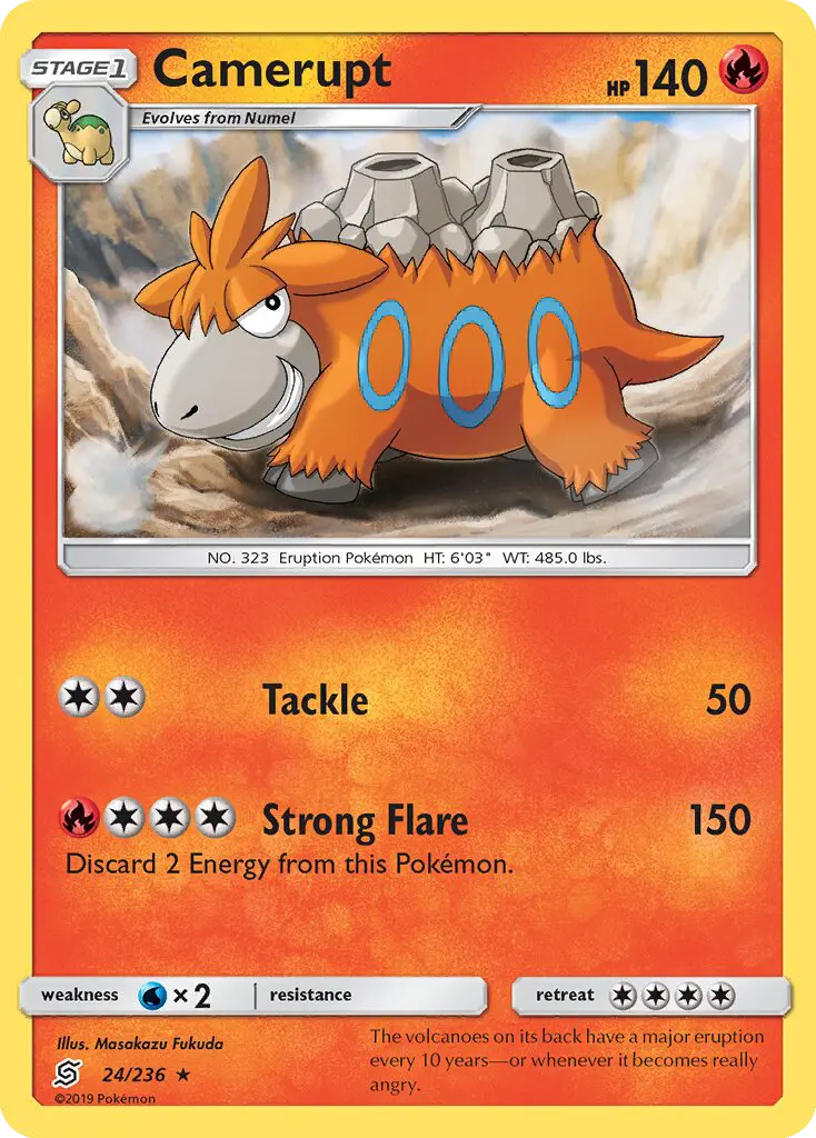 Camerupt — Unified Minds card #24