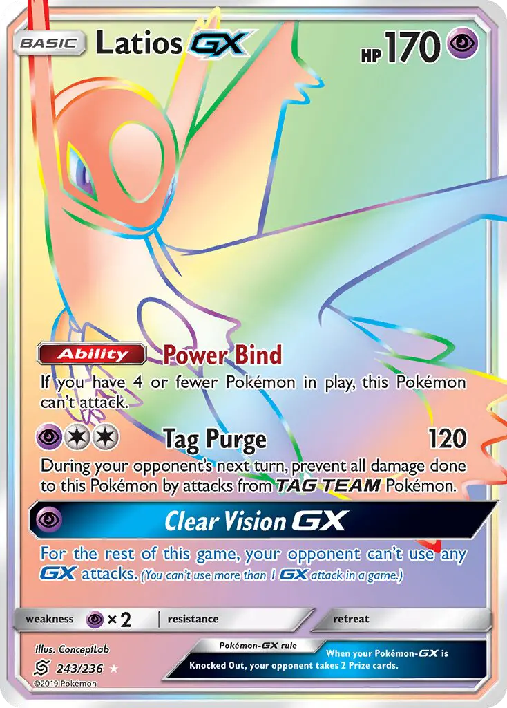 Latios GX — Unified Minds card #243