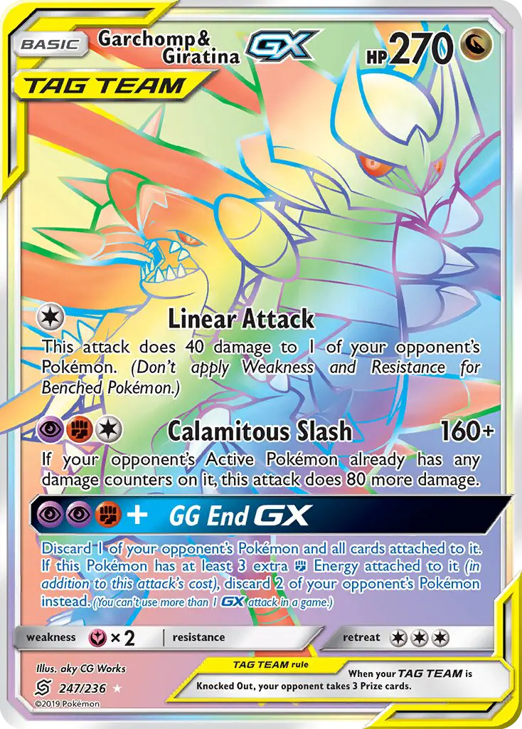 Garchomp & Giratina GX — Unified Minds card #247