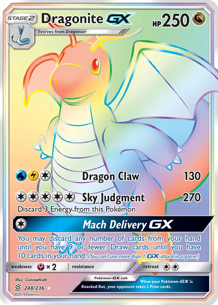 Dragonite GX — Unified Minds card #248