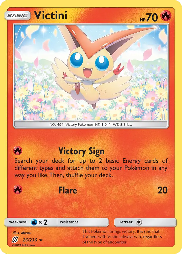 Victini — Unified Minds card #26