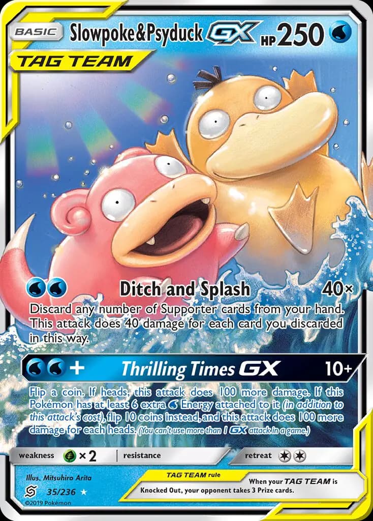 Slowpoke & Psyduck GX — Unified Minds card #35
