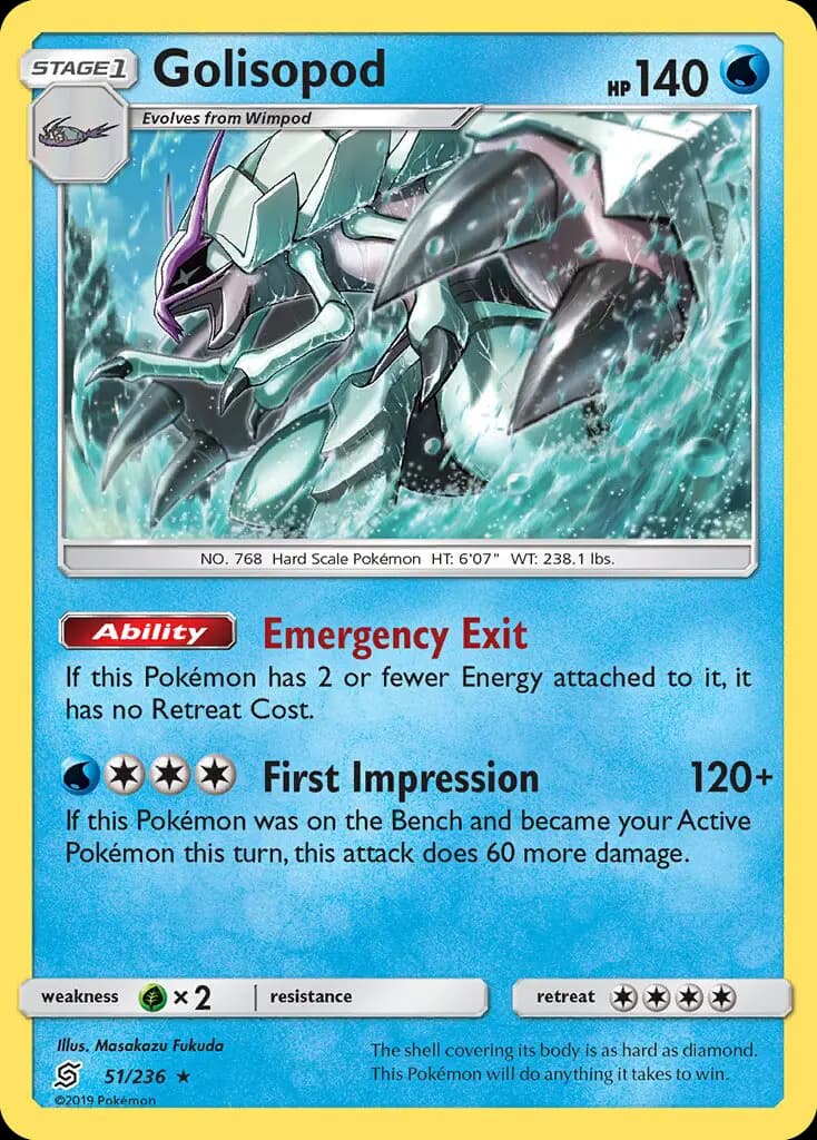 Golisopod — Unified Minds card #51