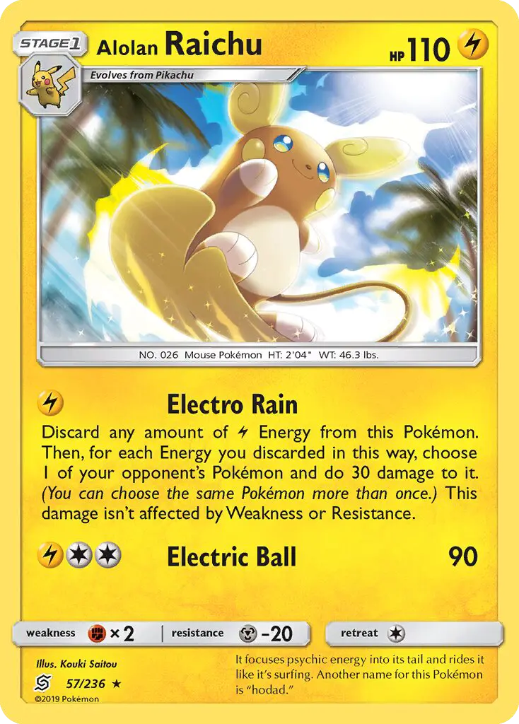 Alolan Raichu — Unified Minds card #57