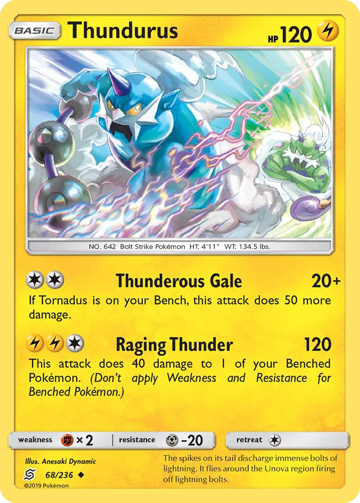 Thundurus — Unified Minds card #68