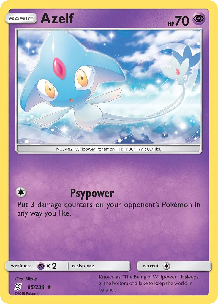 Azelf — Unified Minds card #85
