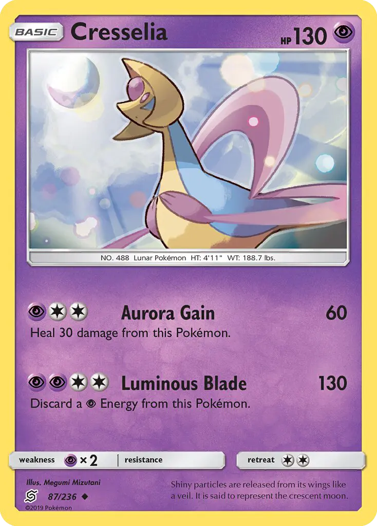 Cresselia — Unified Minds card #87
