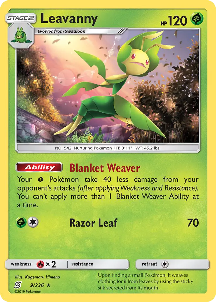 Leavanny — Unified Minds card #9