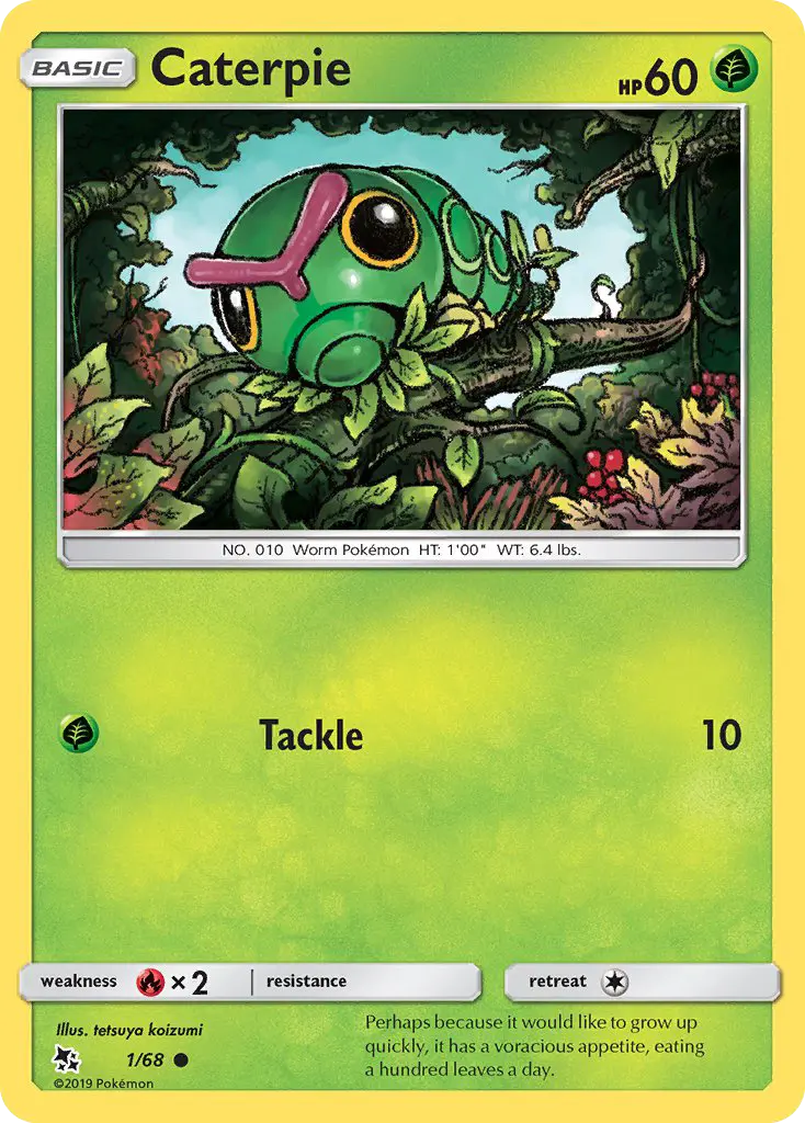 Caterpie — Hidden Fates card #1