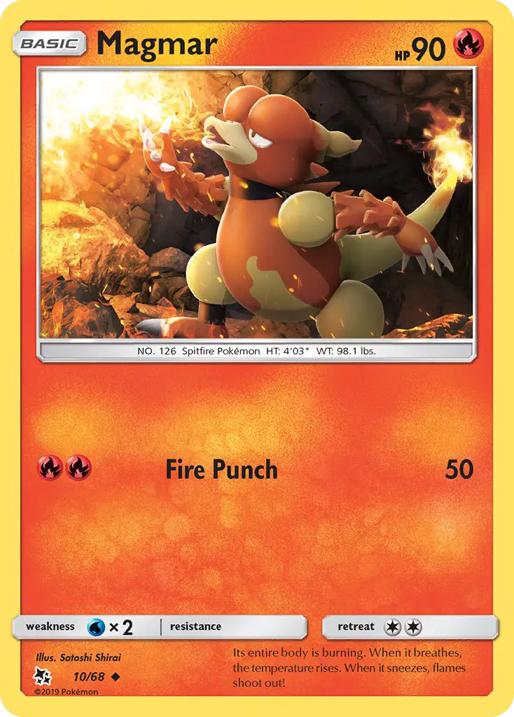 Magmar — Hidden Fates card #10