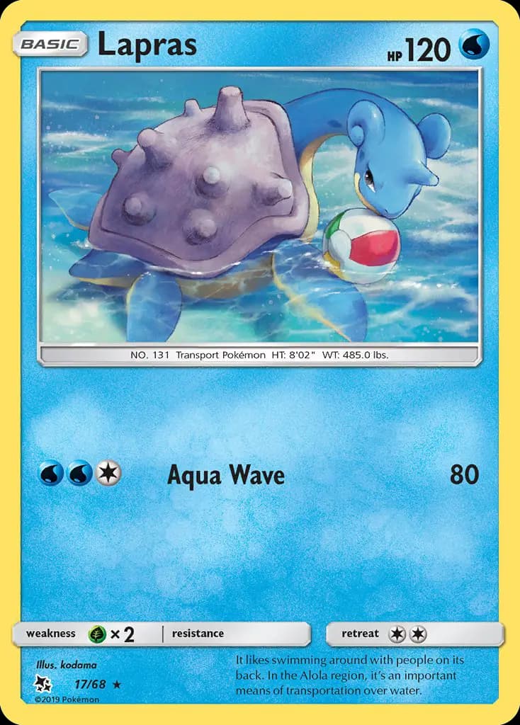 Lapras — Hidden Fates card #17