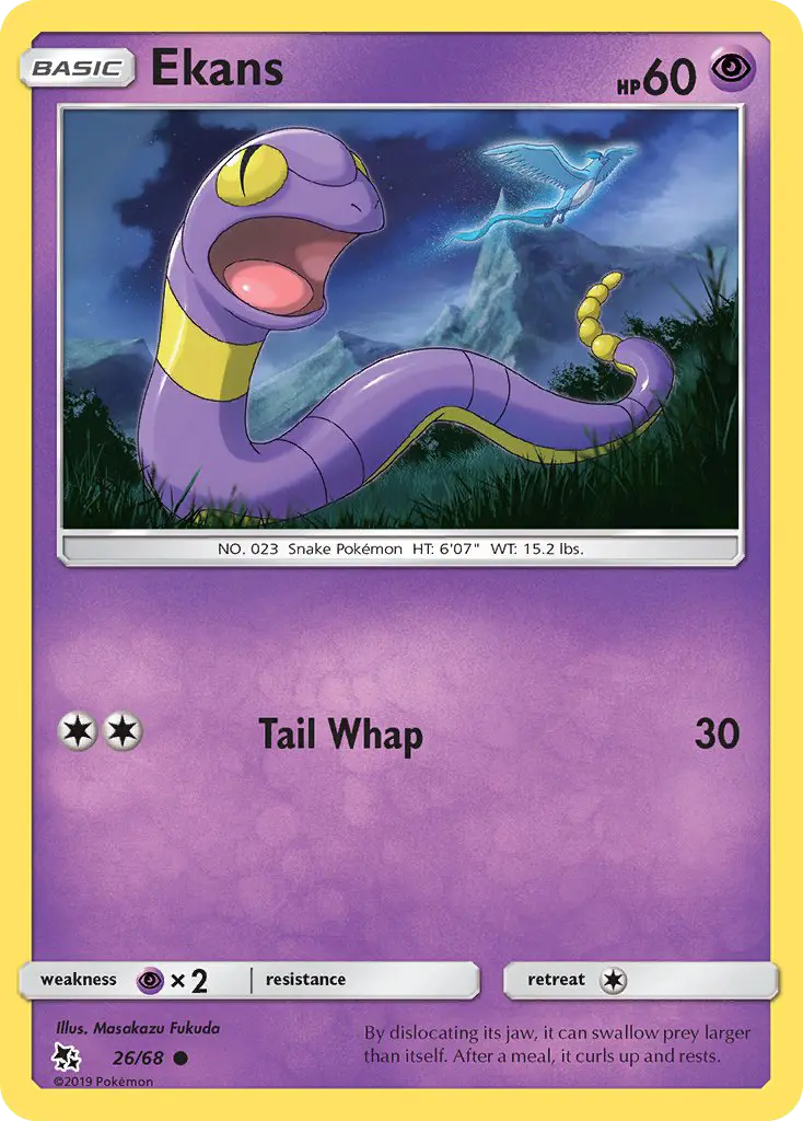 Ekans — Hidden Fates card #26