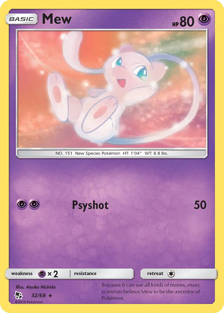 Mew — Hidden Fates card #32