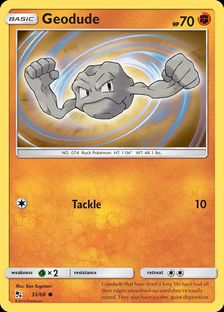 Geodude — Hidden Fates card #33