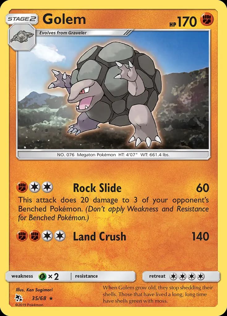 Golem — Hidden Fates card #35