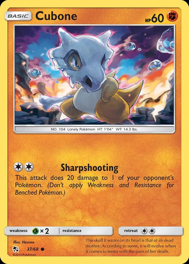 Cubone — Hidden Fates card #37