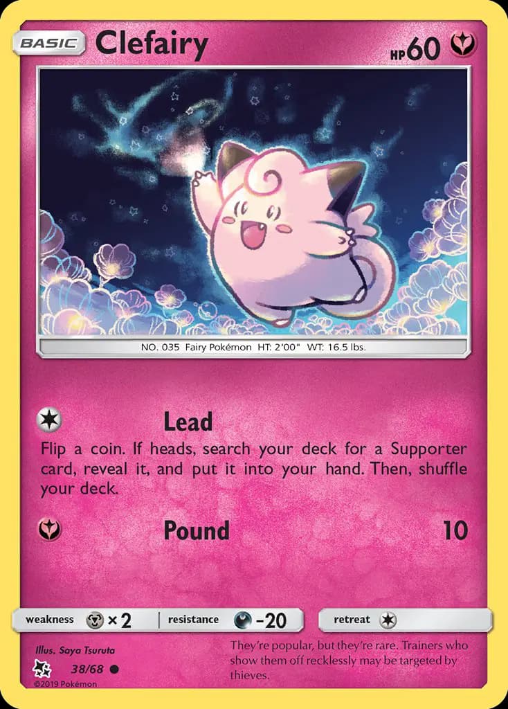 Clefairy — Hidden Fates card #38