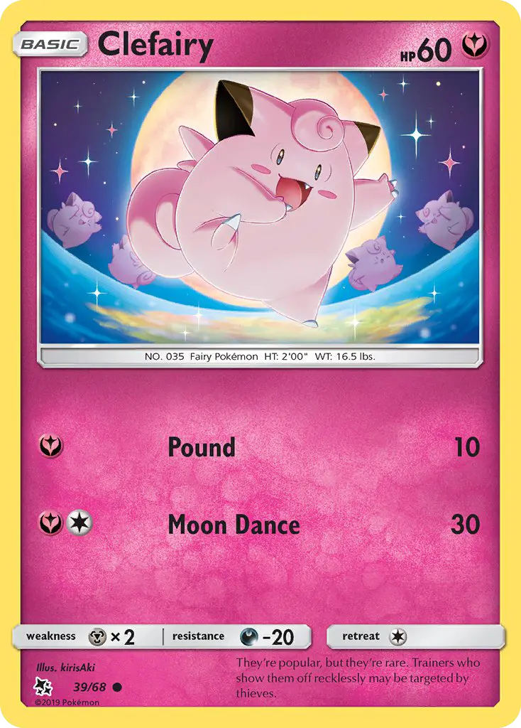 Clefairy — Hidden Fates card #39