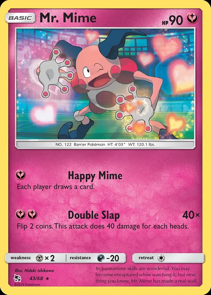 Mr. Mime — Hidden Fates card #43
