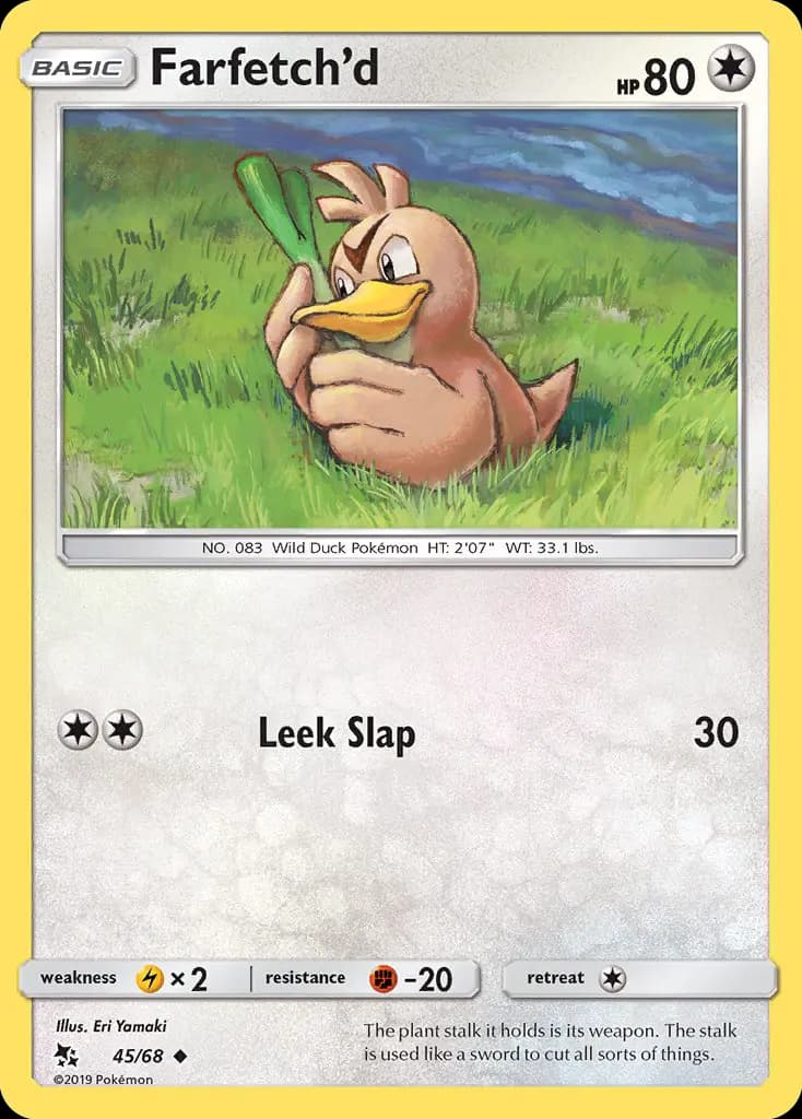 Farfetch’d — Hidden Fates card #45