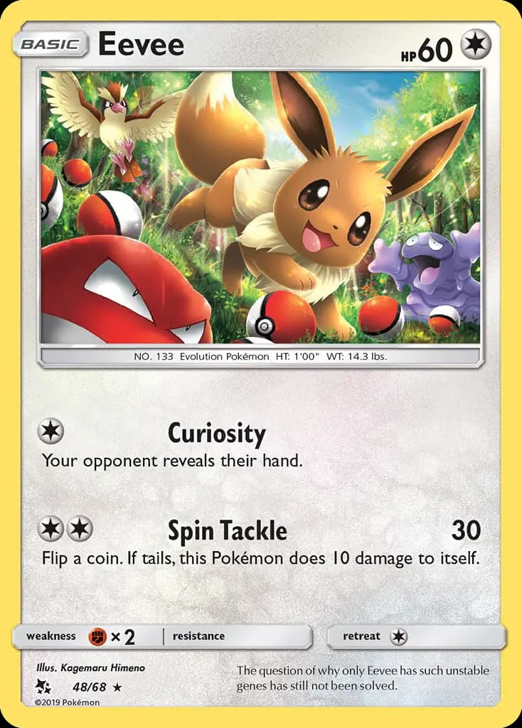 Eevee — Hidden Fates card #48
