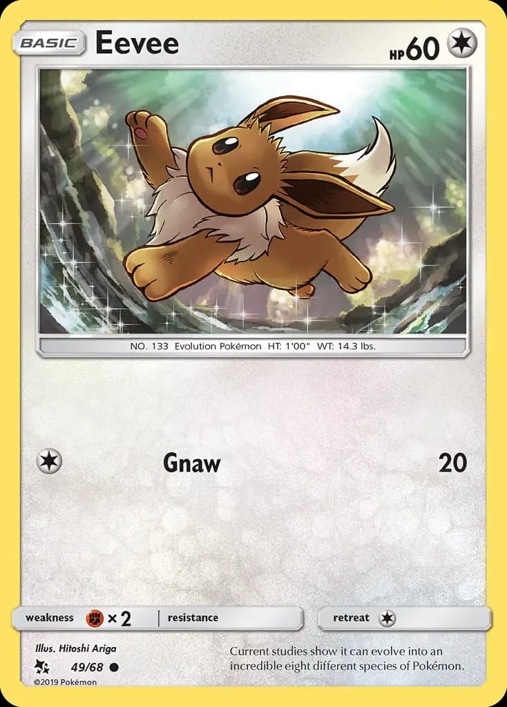 Eevee — Hidden Fates card #49