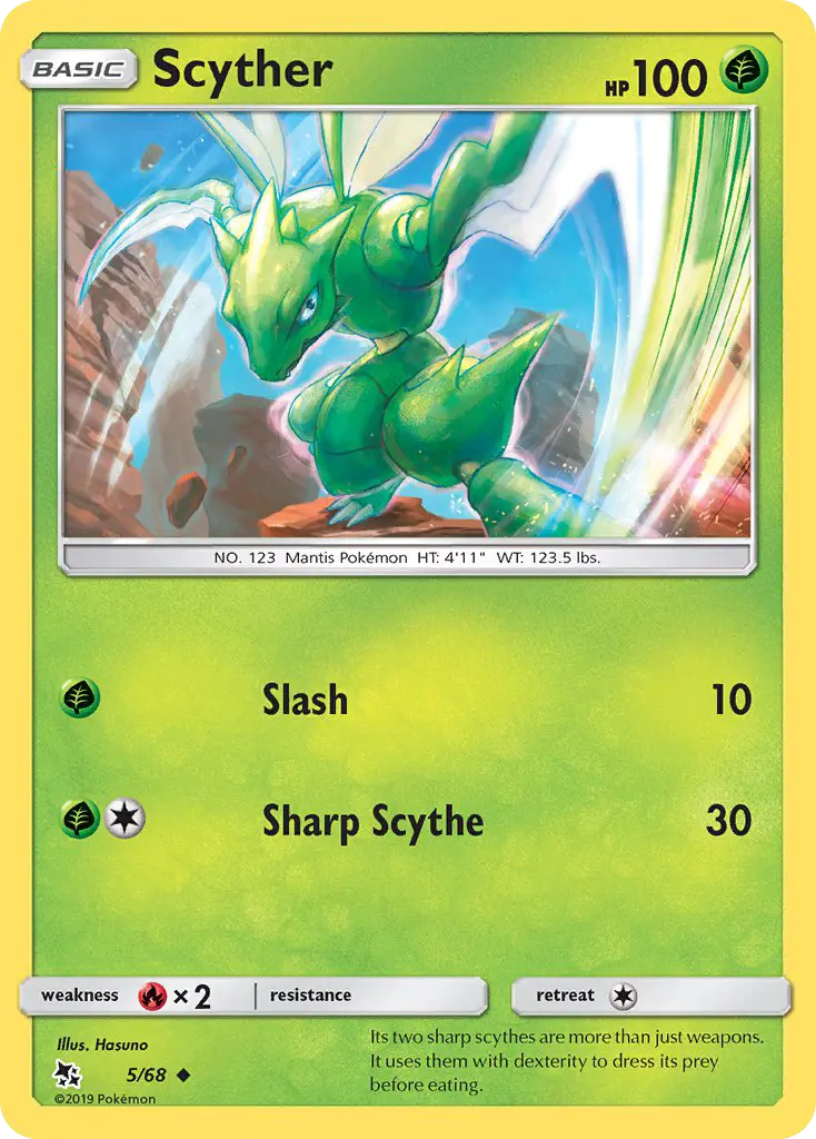 Scyther — Hidden Fates card #5