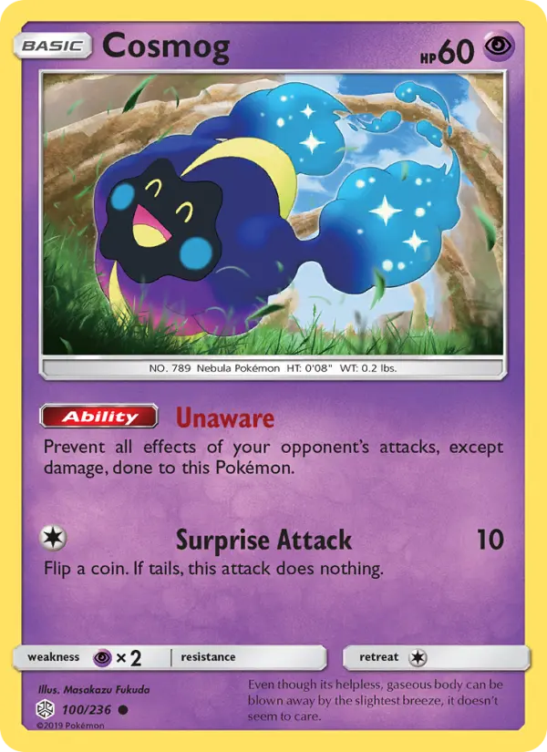 Cosmog — Cosmic Eclipse card #100