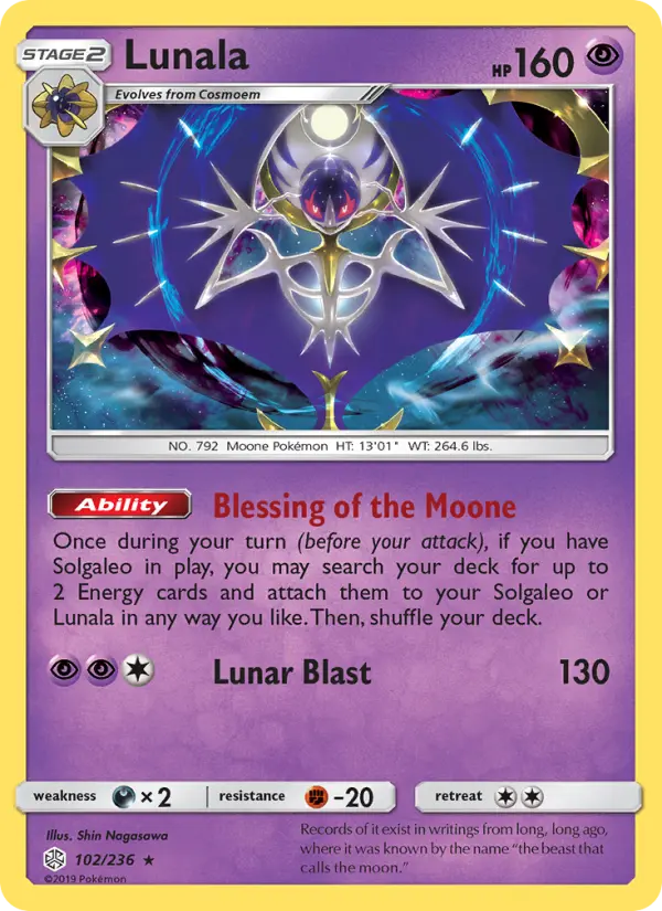 Lunala — Cosmic Eclipse card #102