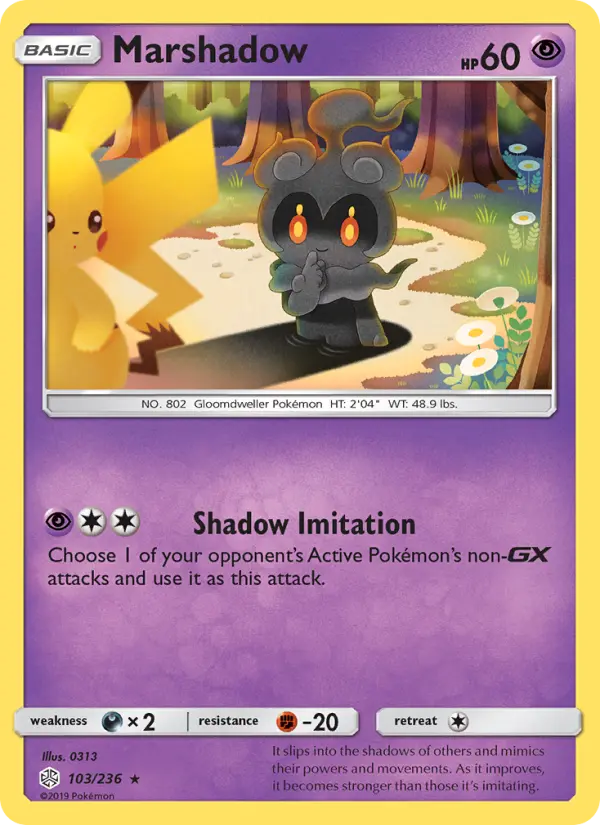 Marshadow — Cosmic Eclipse card #103