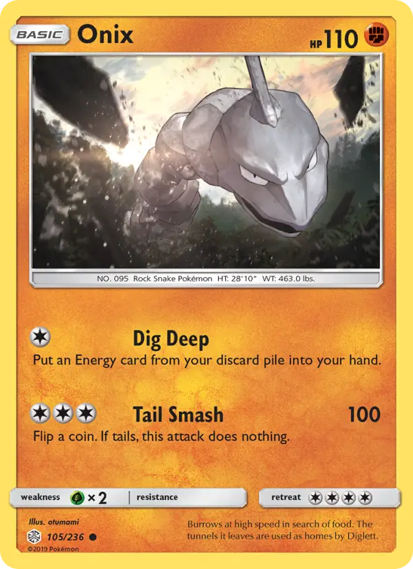Onix — Cosmic Eclipse card #105