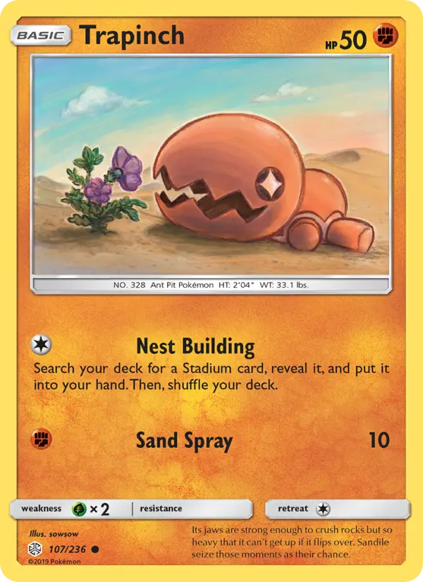 Trapinch — Cosmic Eclipse card #107