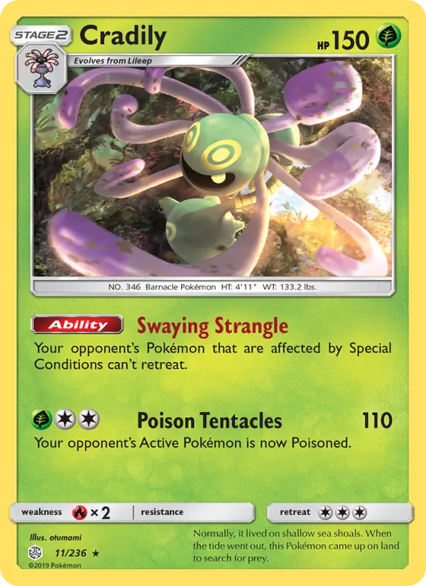 Cradily — Cosmic Eclipse card #11